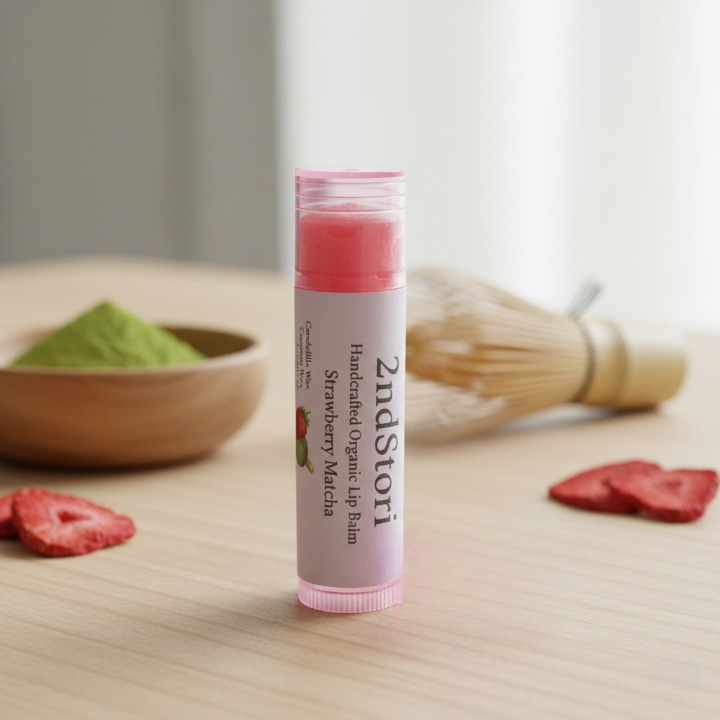 Strawberry Matcha Lip Balm